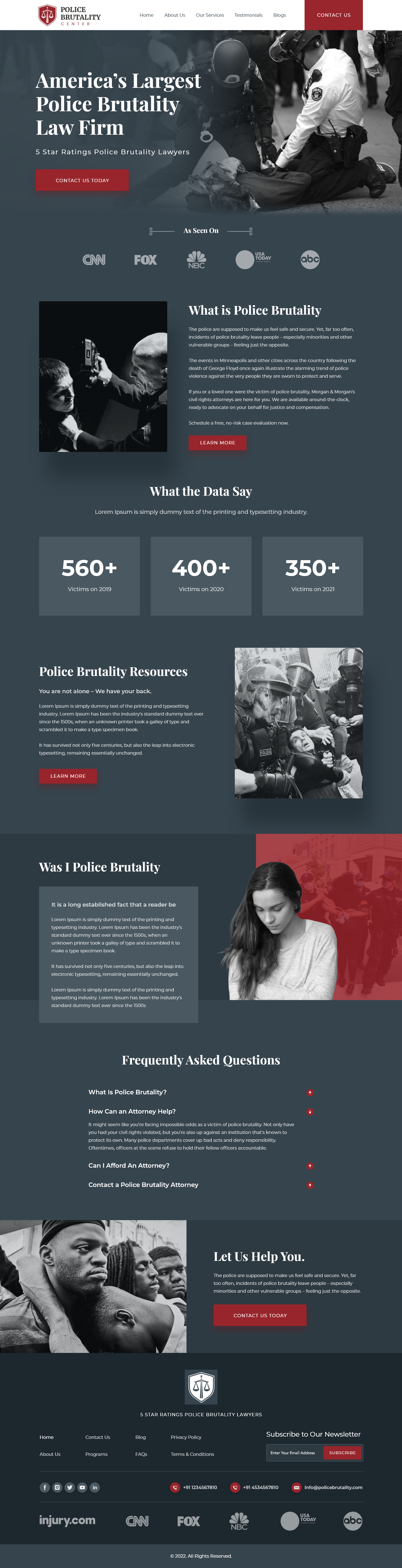 Police Brutality revised mockup